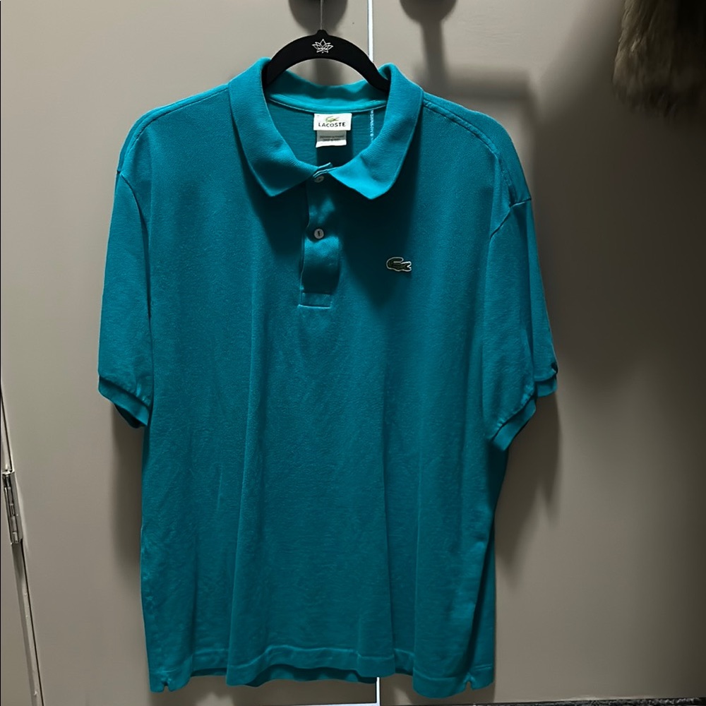 Lacoste Men's Teal Polo Shirt